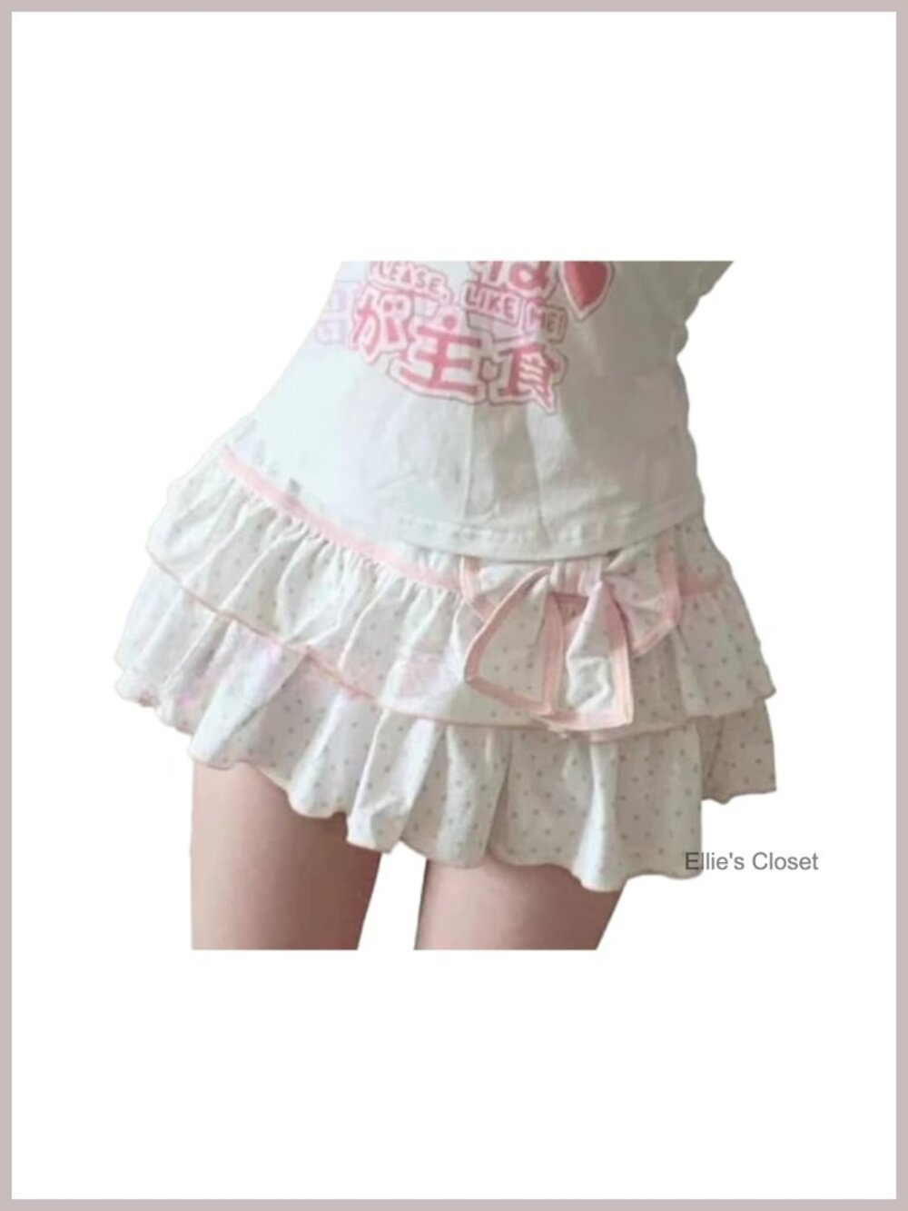Kawaii Y2K Lolita Mini Skirt Bow Tie Ruffles Pleated